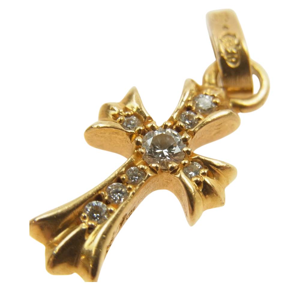 CHROME HEARTS クロムハーツ（原本無） 22K CRS BBYFAT P DMND ベイビーファット パヴェ ダイヤ クロス ペンダントトップ【中古】