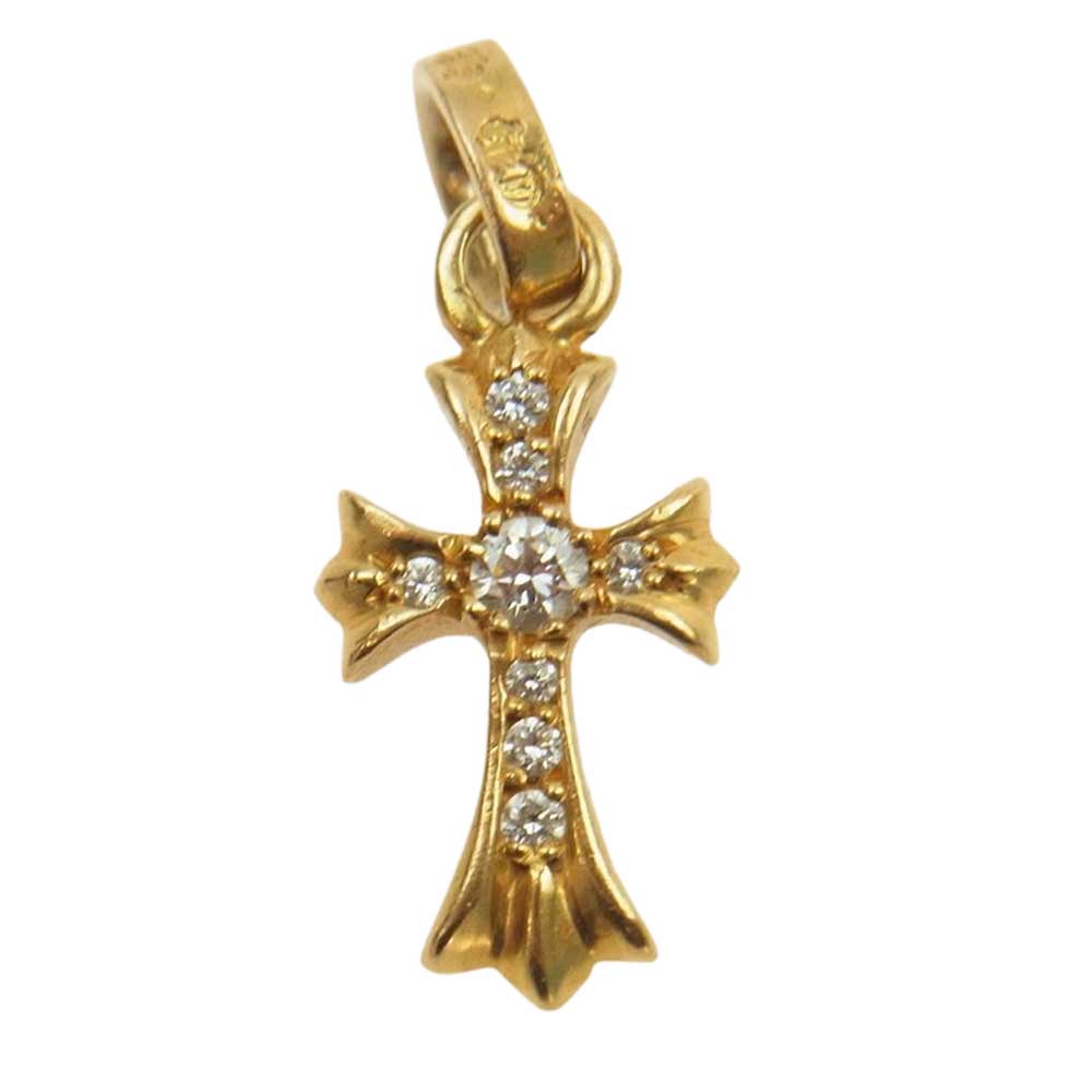 CHROME HEARTS クロムハーツ（原本無） 22K CRS BBYFAT P DMND ベイビーファット パヴェ ダイヤ クロス ペンダントトップ【中古】
