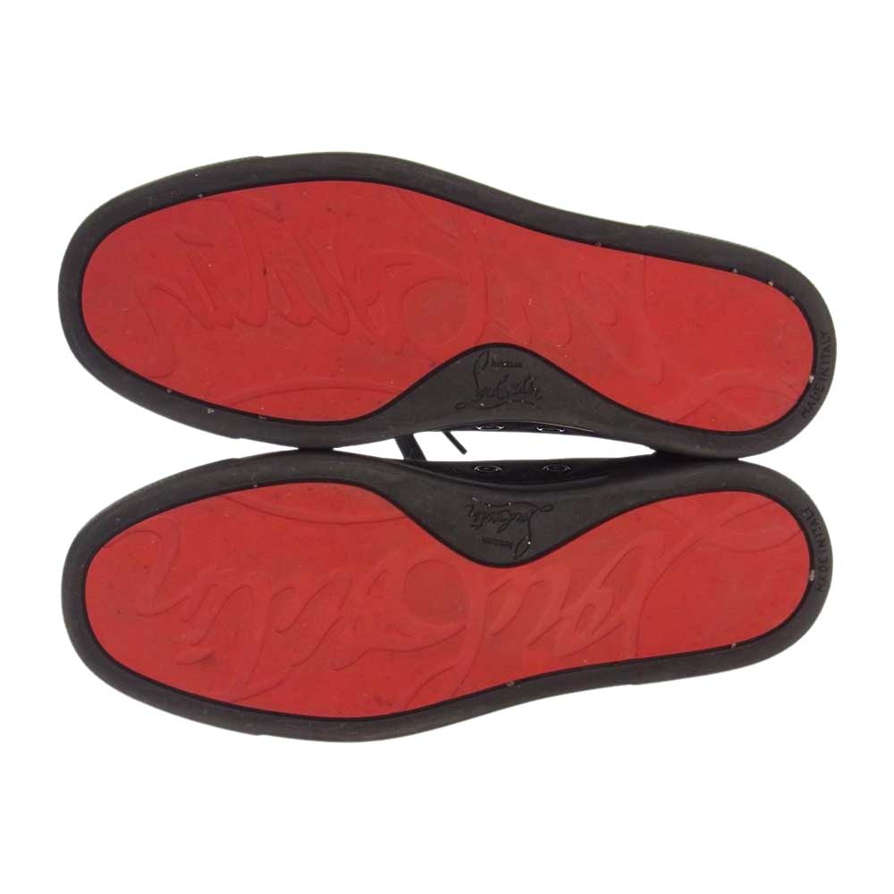 Christian Louboutin クリスチャンルブタン ラメ ローカット スニーカー  ブラック系 35【中古】