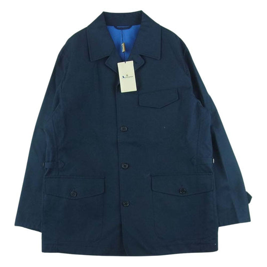 Aquascutum アクアスキュータム 6401731 ハーフ コート コットン ネイビー系 39 M【中古】