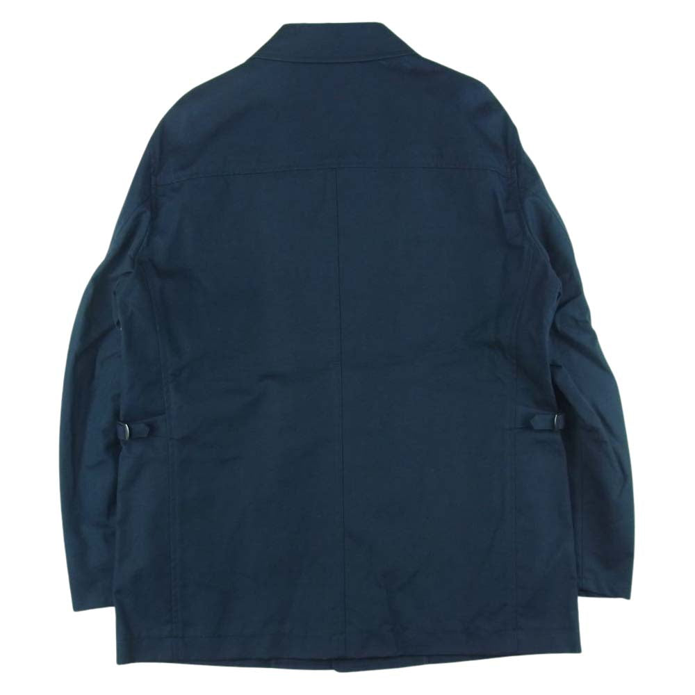 Aquascutum アクアスキュータム 6401731 ハーフ コート コットン ネイビー系 39 M【中古】
