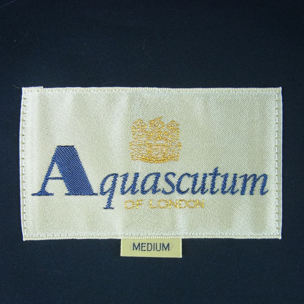 Aquascutum アクアスキュータム 6401731 ハーフ コート コットン ネイビー系 39 M【中古】