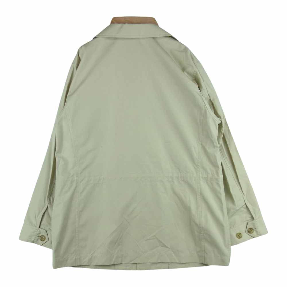 Aquascutum アクアスキュータム 6402730 襟レザー ハーフ コート 日本製 ベージュ系 S【中古】