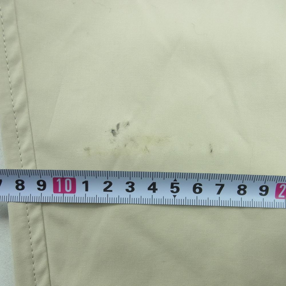 Aquascutum アクアスキュータム 6402730 襟レザー ハーフ コート 日本製 ベージュ系 S【中古】