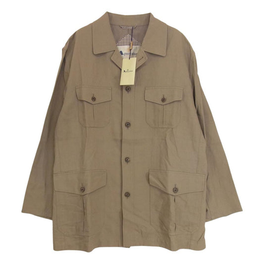 Aquascutum アクアスキュータム サファリジャケット カーキ系 L【極上美品】【中古】
