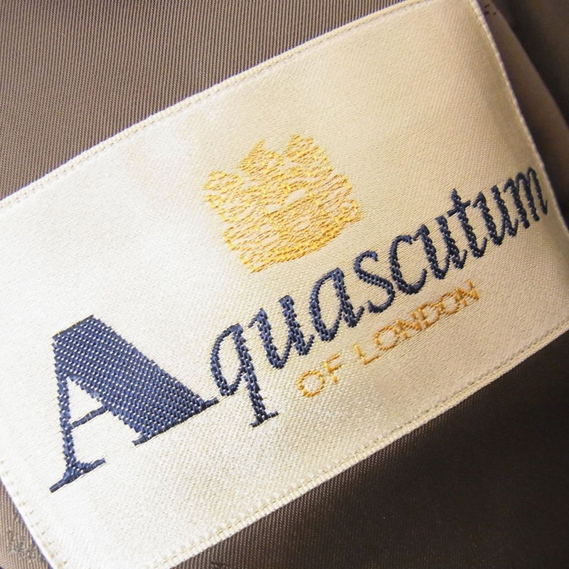 Aquascutum アクアスキュータム ウール 2B テーラード ジャケット ベージュ系 94AB4【極上美品】【中古】