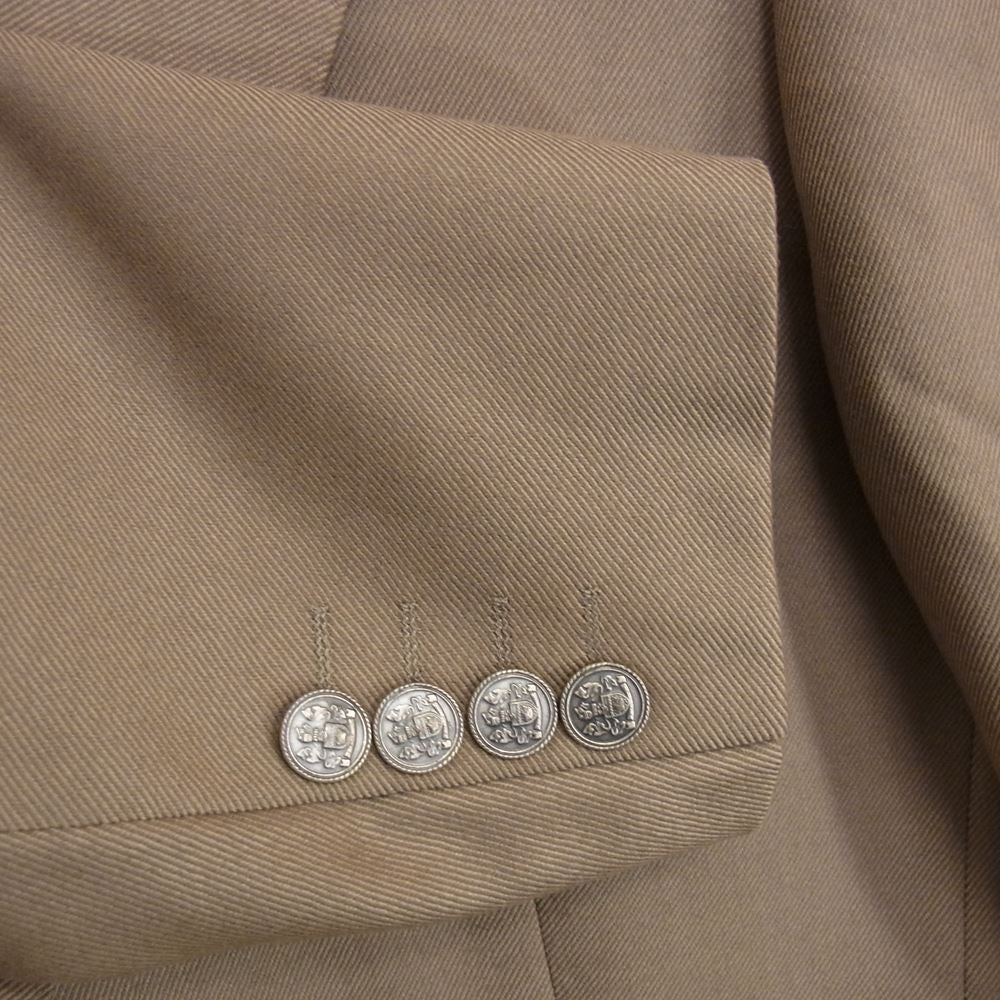 Aquascutum アクアスキュータム ウール 2B テーラード ジャケット ベージュ系 94AB4【極上美品】【中古】