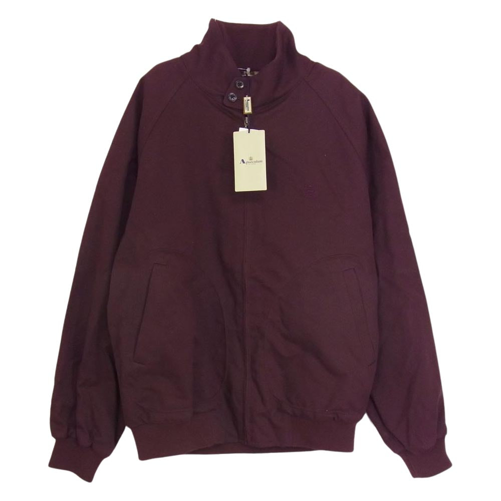 Aquascutum アクアスキュータム 裏地チェック柄 スイングトップ エンジ系 M【中古】