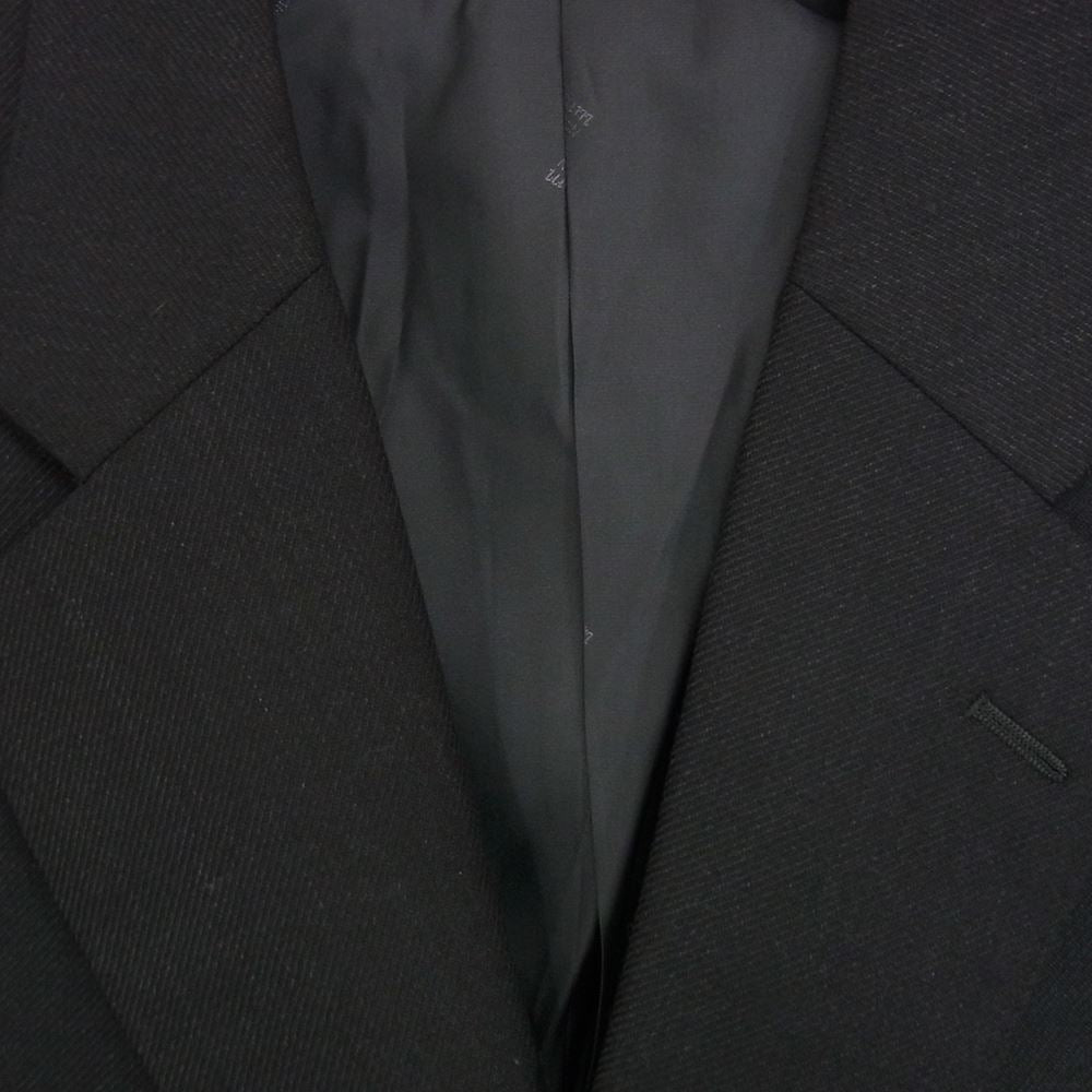 Aquascutum アクアスキュータム ニュージーランドメリノウール 2B テーラード ジャケット ブラック系 94【極上美品】【中古】