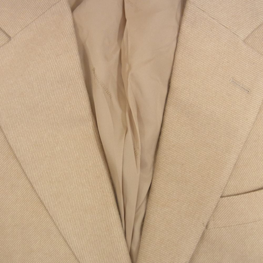 Aquascutum アクアスキュータム カシミヤ100% 2B テーラード ジャケット ベージュ系 94AB4【極上美品】【中古】