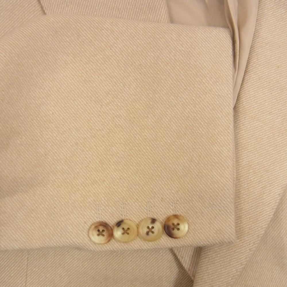 Aquascutum アクアスキュータム カシミヤ100% 2B テーラード ジャケット ベージュ系 94AB4【極上美品】【中古】