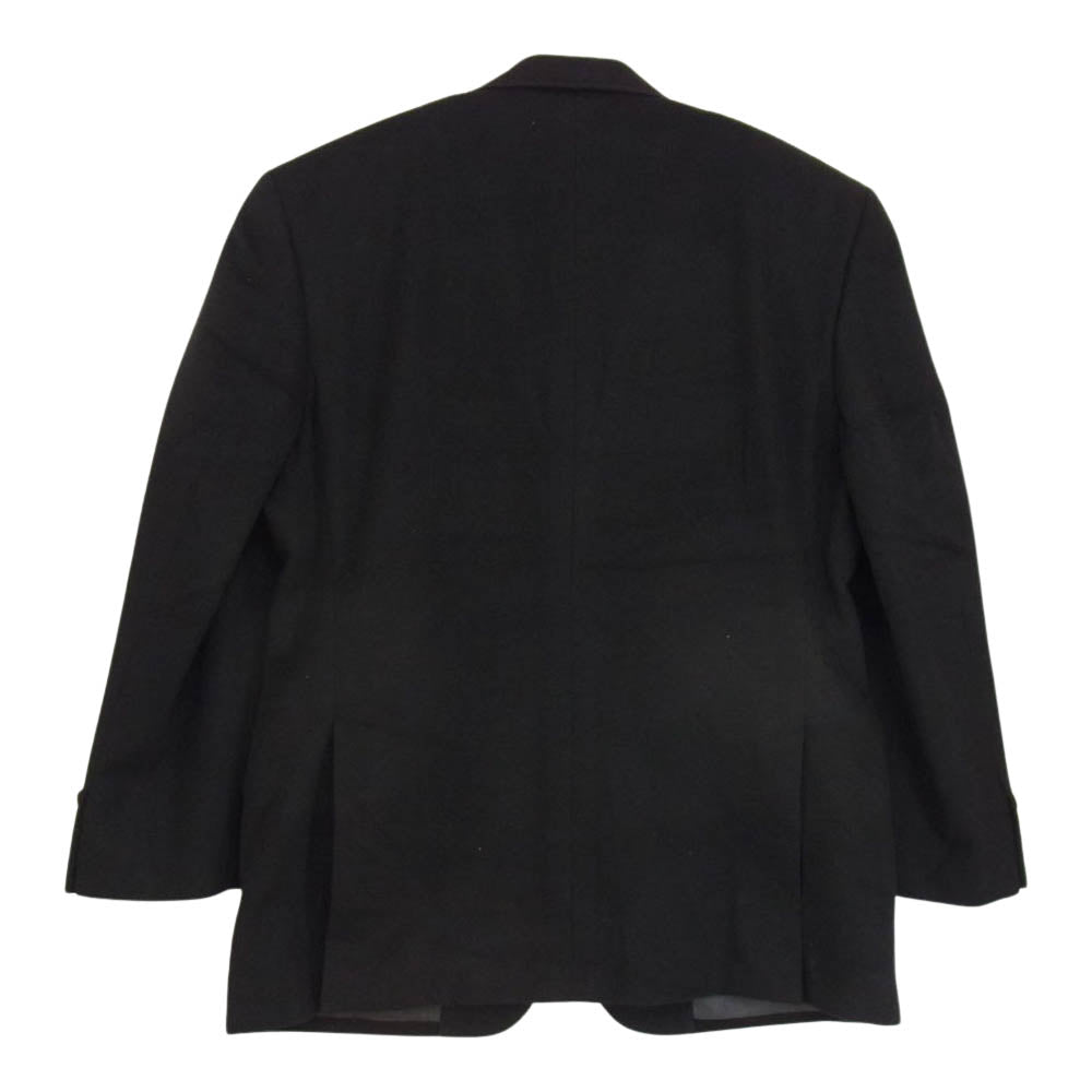 Aquascutum アクアスキュータム カシミヤ100% 2B テーラード ジャケット ブラック系 94AB4【極上美品】【中古】