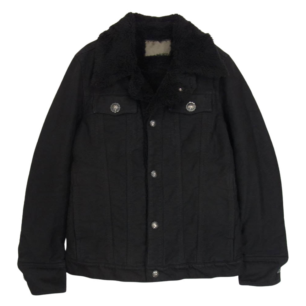AYUITE アユイテ AU12A-FB31 コンチョスナップ 内ボア ランチジャケット ブラック系 3【中古】