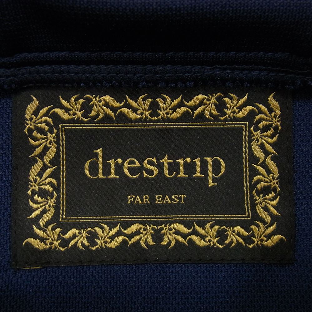 drestrip ドレストリップ ロゴ刺繍 ジャージー ゴールドジップ トラック パーカー ネイビー系 3【中古】