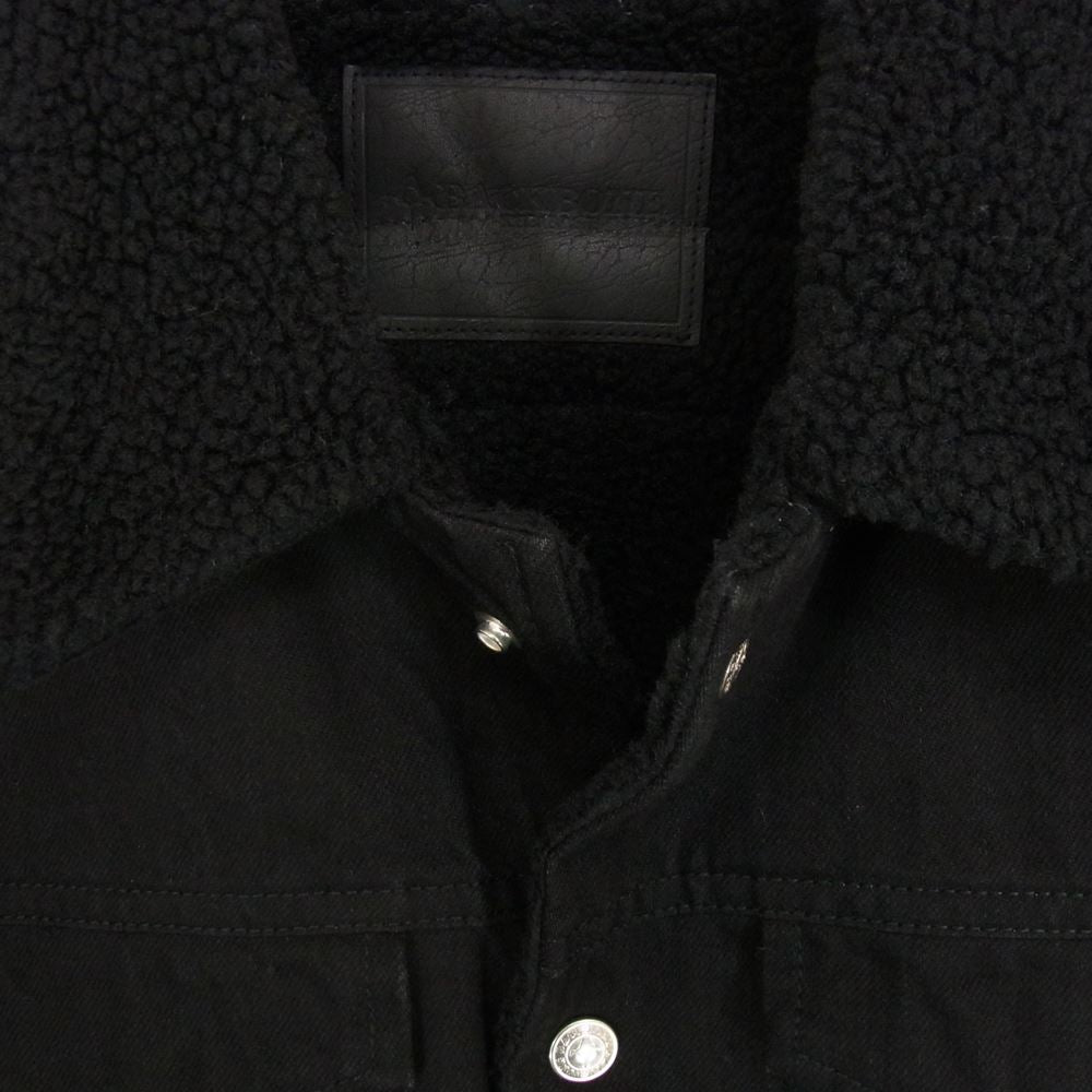BACKBONE バックボーン 11AW BB11FW-DB30 バックロゴワッペン ボア ランチ デニム トラッカー ジャケット ブラック系 M【中古】