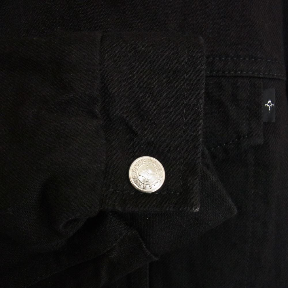 BACKBONE バックボーン 11AW BB11FW-DB30 バックロゴワッペン ボア ランチ デニム トラッカー ジャケット ブラック系 M【中古】