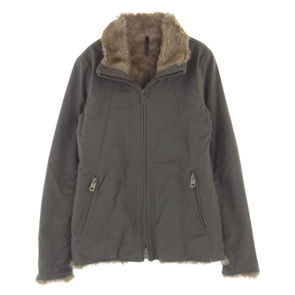 ジ・オールドサーカス 7305 OLD OX LINING FUR ZIP BLOUSON オールドオックス ライニング フェイクファー ジップブルゾン カーキ系 3【中古】