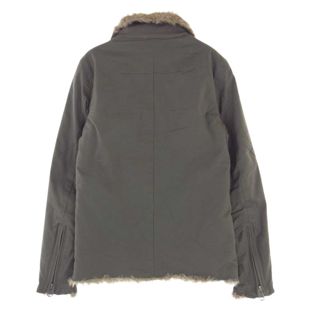 ジ・オールドサーカス 7305 OLD OX LINING FUR ZIP BLOUSON オールドオックス ライニング フェイクファー ジップブルゾン カーキ系 3【中古】