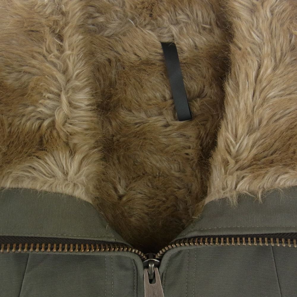 ジ・オールドサーカス 7305 OLD OX LINING FUR ZIP BLOUSON オールドオックス ライニング フェイクファー ジップブルゾン カーキ系 3【中古】