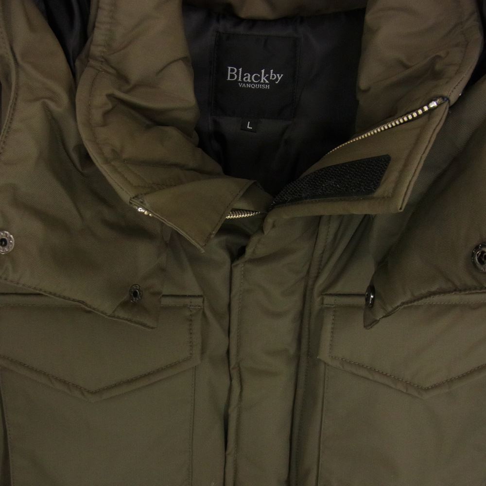 ブラックバイバンキッシュ BVJ044 フード着脱 中綿シンサレート ジャケット カーキ系 L【中古】