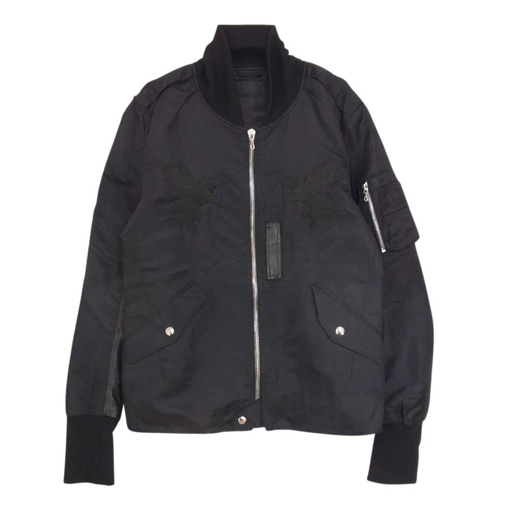 Coal Black コールブラック イーグル刺繍 フライトジャケット スカジャン ブラック系 M【中古】