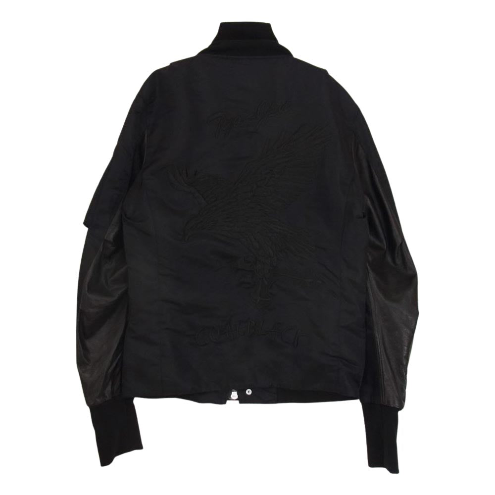 Coal Black コールブラック イーグル刺繍 フライトジャケット スカジャン ブラック系 M【中古】