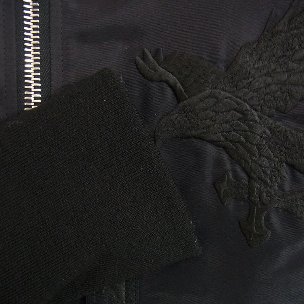 Coal Black コールブラック イーグル刺繍 フライトジャケット スカジャン ブラック系 M【中古】