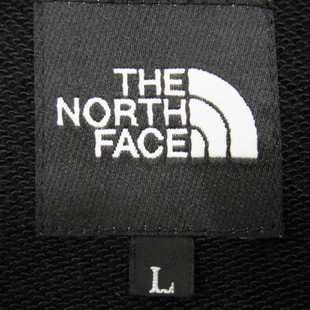 THE NORTH FACE ノースフェイス NT12038 HEATHER LOGO CREW SWEAT ヘザー ロゴ クルーネック スウェット ブラック系 L【中古】