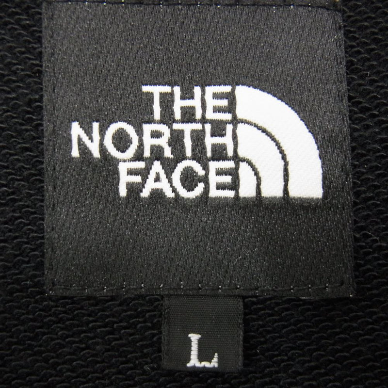 THE NORTH FACE ノースフェイス NT12038 HEATHER LOGO CREW SWEAT ヘザー ロゴ クルーネック スウェット ブラック系 L【中古】