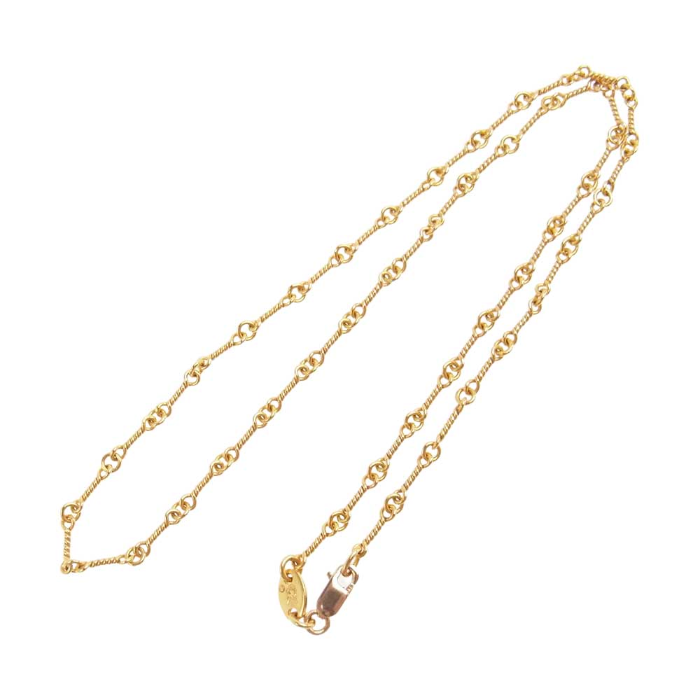 CHROME HEARTS クロムハーツ（原本無） 22K NECKCHAIN T16 ツイストチェーン 16インチ ゴールド系【中古】
