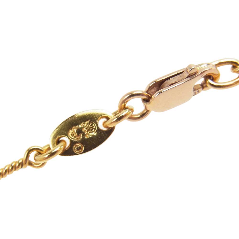 CHROME HEARTS クロムハーツ（原本無） 22K NECKCHAIN T16 ツイストチェーン 16インチ ゴールド系【中古】