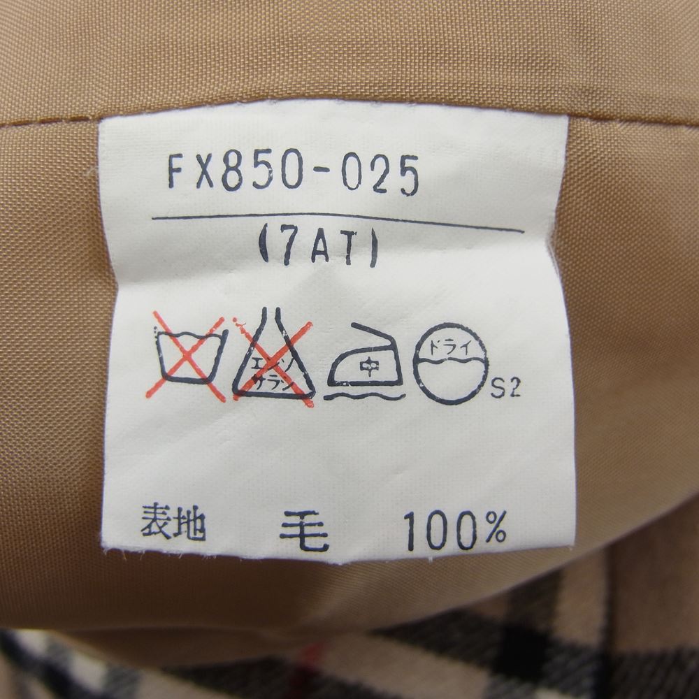 BURBERRY バーバリー Burberrys バーバリーズ ノバチェック スカート ピン付 オールド ベージュ系 7【中古】