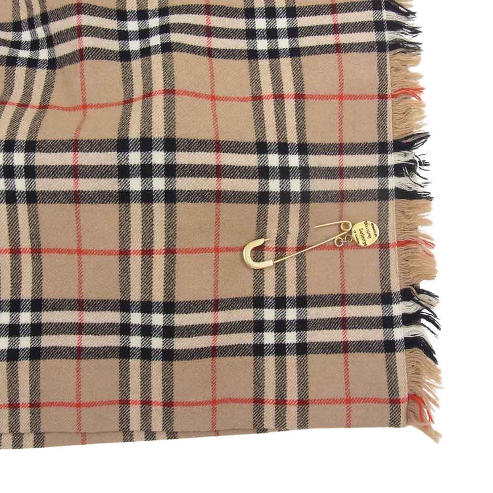 BURBERRY バーバリー Burberrys バーバリーズ ノバチェック スカート ピン付 オールド ベージュ系 7【中古】