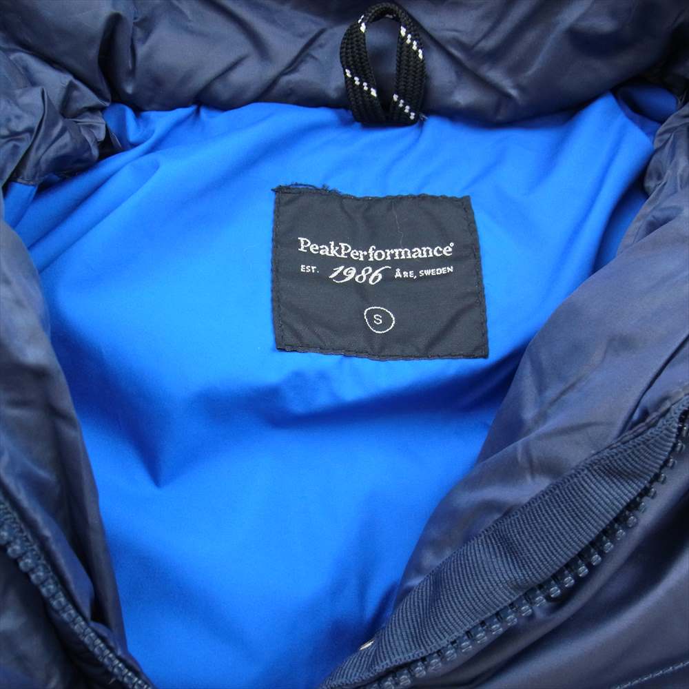 ピークパフォーマンス ダウン フーディ ジャケット ブルー系 ネイビー系 S【中古】
