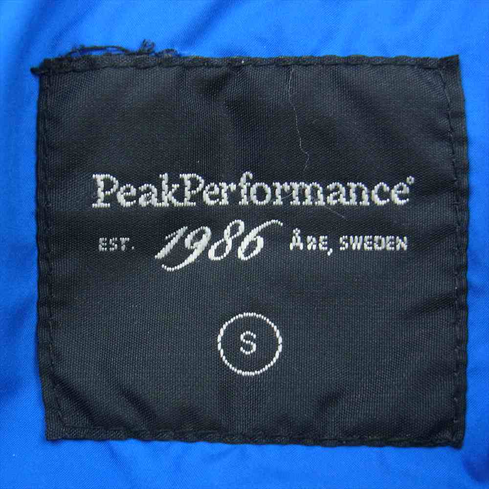 ピークパフォーマンス ダウン フーディ ジャケット ブルー系 ネイビー系 S【中古】