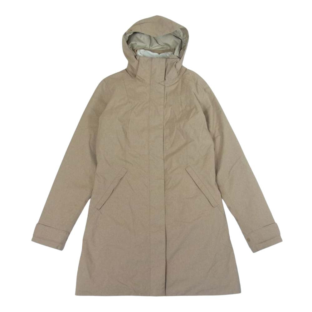 patagonia パタゴニア 28565FA13 ヴォスクスリーインパーカ 中綿ライナー スタンドカラー コート キルティングライナー 着脱可 ベージュ系 S【中古】