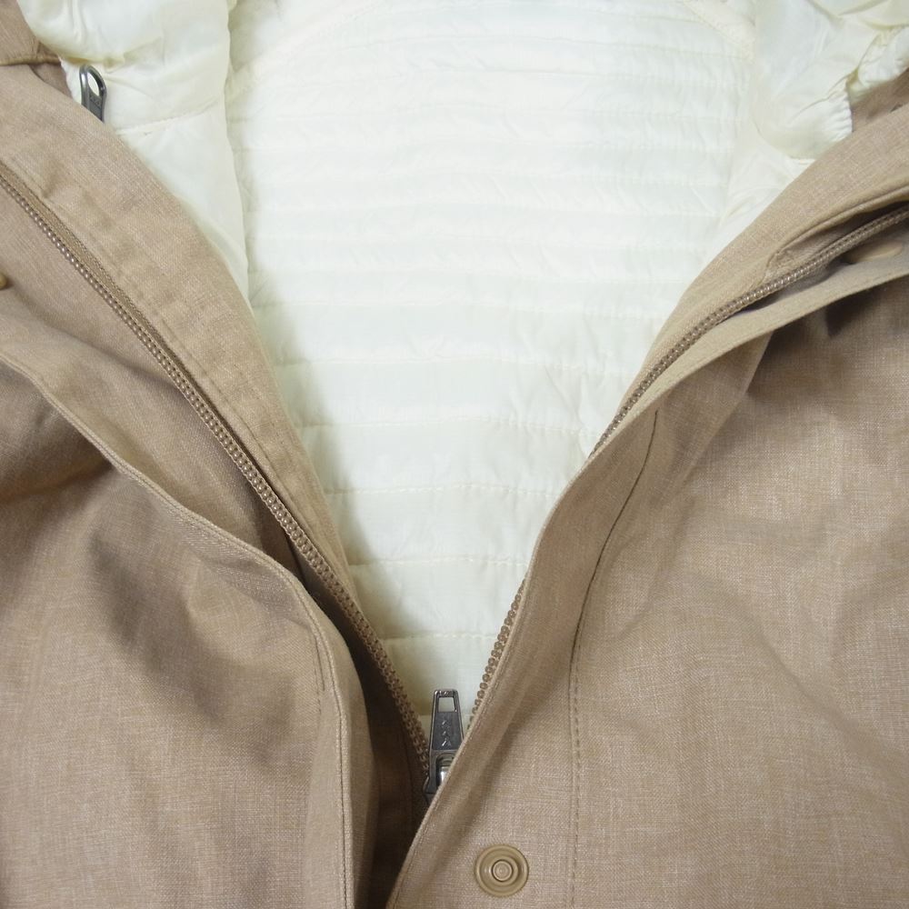 patagonia パタゴニア 28565FA13 ヴォスクスリーインパーカ 中綿ライナー スタンドカラー コート キルティングライナー 着脱可 ベージュ系 S【中古】