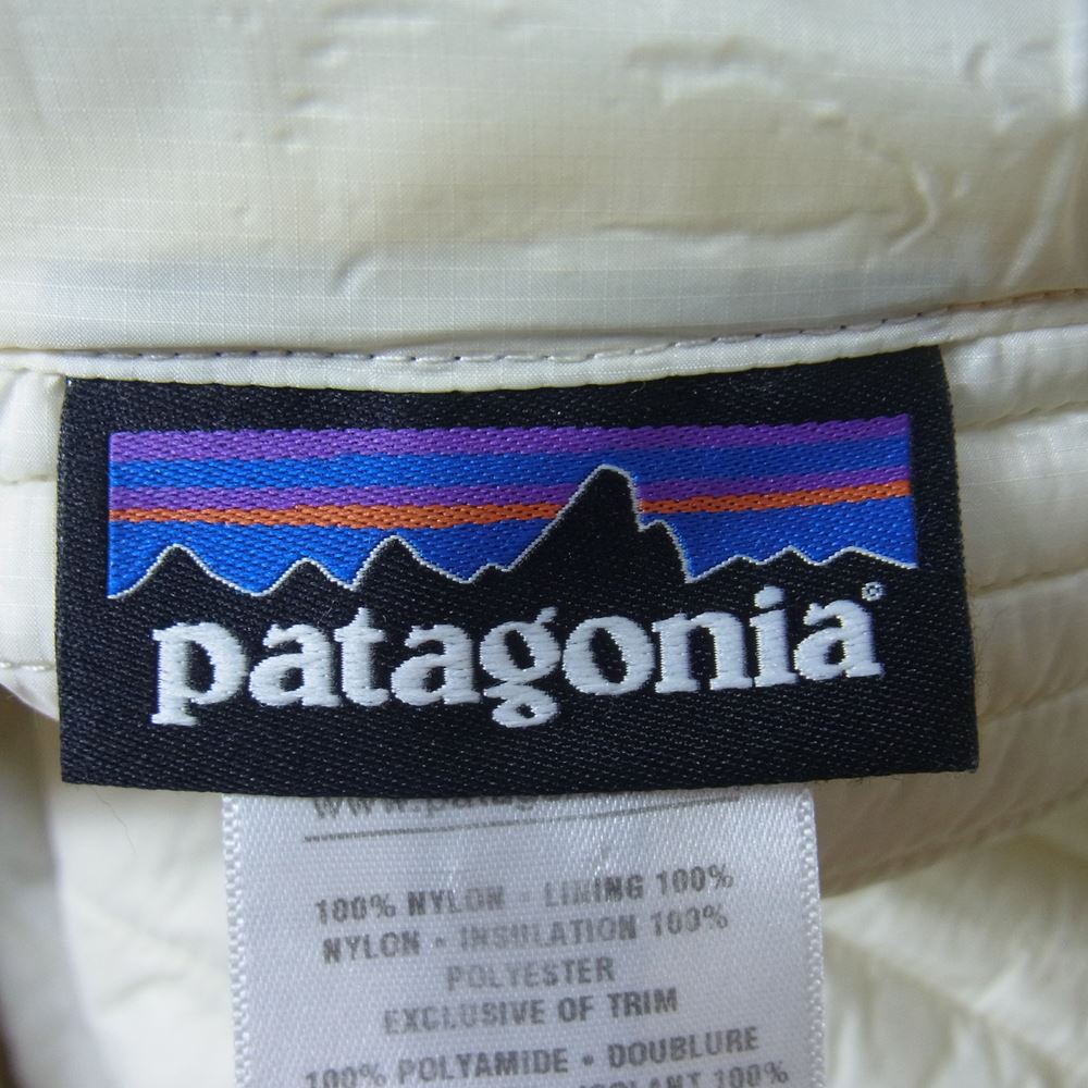 patagonia パタゴニア 28565FA13 ヴォスクスリーインパーカ 中綿ライナー スタンドカラー コート キルティングライナー 着脱可 ベージュ系 S【中古】