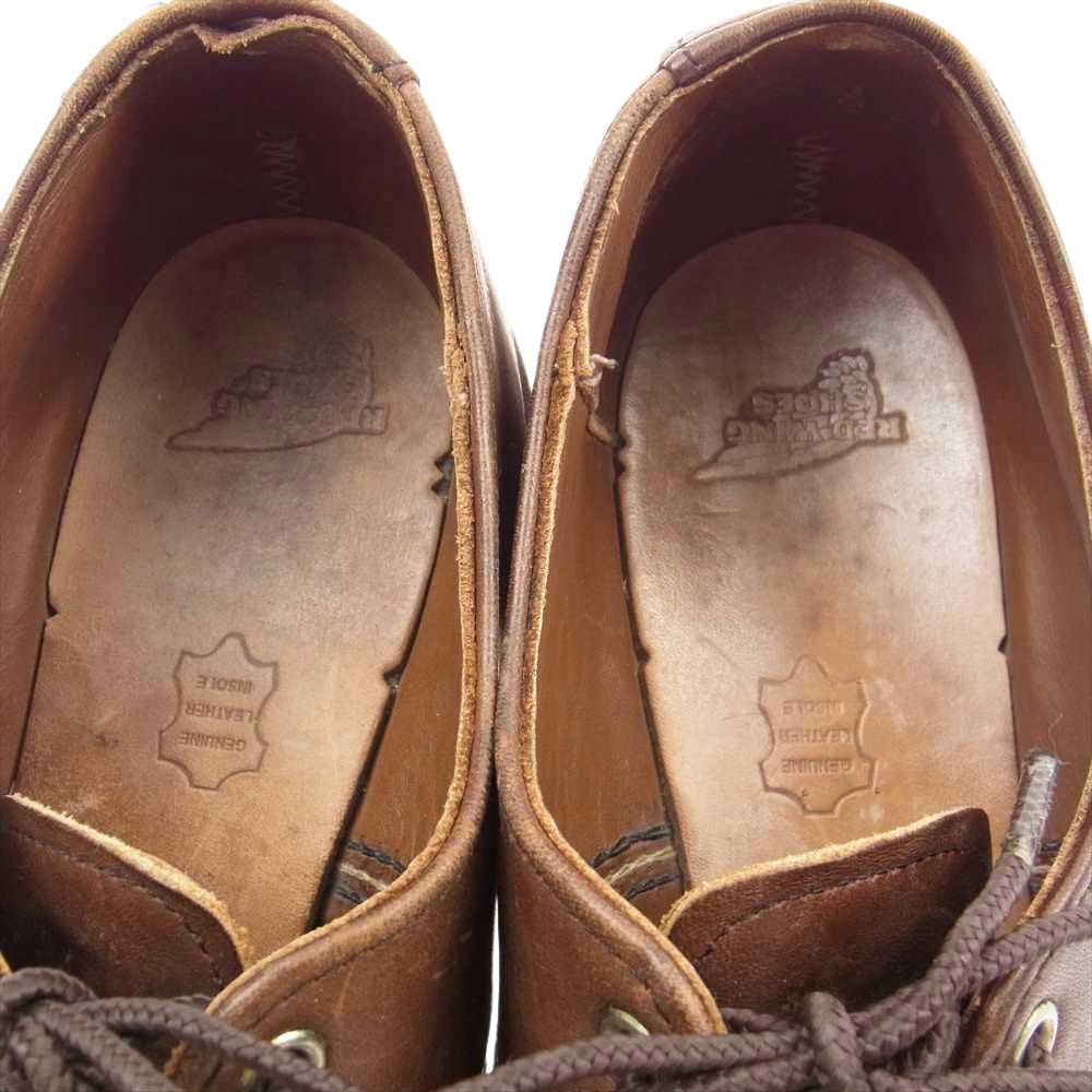 RED WING レッドウィング 8109 刺繍羽タグ WORK OXFORD ワーク オックスフォード マホガニーオロイジナルセッター シューズ ブラウン系【中古】
