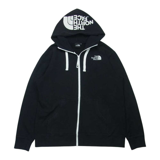 THE NORTH FACE ノースフェイス NT11530 Rearview FullZip Hoodie リアビュー ロゴ刺繍 フルジップ フーディ パーカー ブラック系 M【中古】