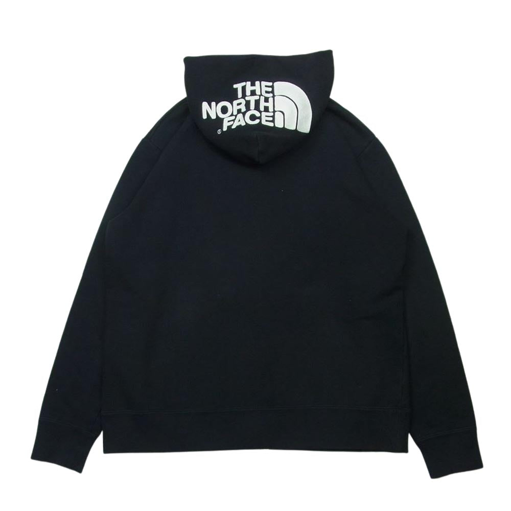 THE NORTH FACE ノースフェイス NT11530 Rearview FullZip Hoodie リアビュー ロゴ刺繍 フルジップ フーディ パーカー ブラック系 M【中古】