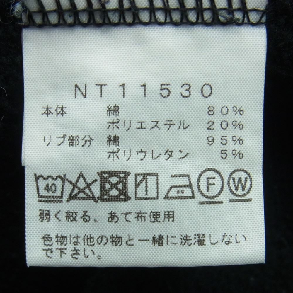 THE NORTH FACE ノースフェイス NT11530 Rearview FullZip Hoodie リアビュー ロゴ刺繍 フルジップ フーディ パーカー ブラック系 M【中古】