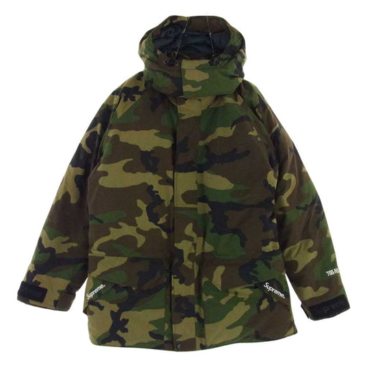 Supreme シュプリーム 15AW Uptown Down Parka 700FIL カモフラ アップタウン 700フィル ダウンジャケット カーキ系 S【中古】