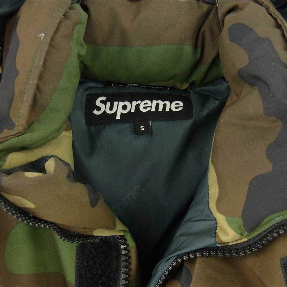 Supreme シュプリーム 15AW Uptown Down Parka 700FIL カモフラ アップタウン 700フィル ダウンジャケット カーキ系 S【中古】