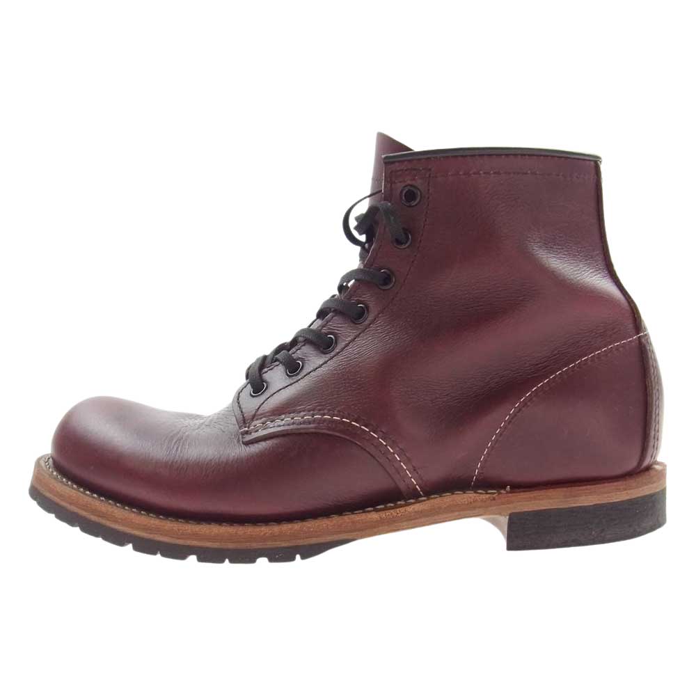 RED WING レッドウィング 9011 刺繍羽タグ BECKMAN BOOTS ベックマン ワークブーツ ブラックチェリー 26.0cm【中古】