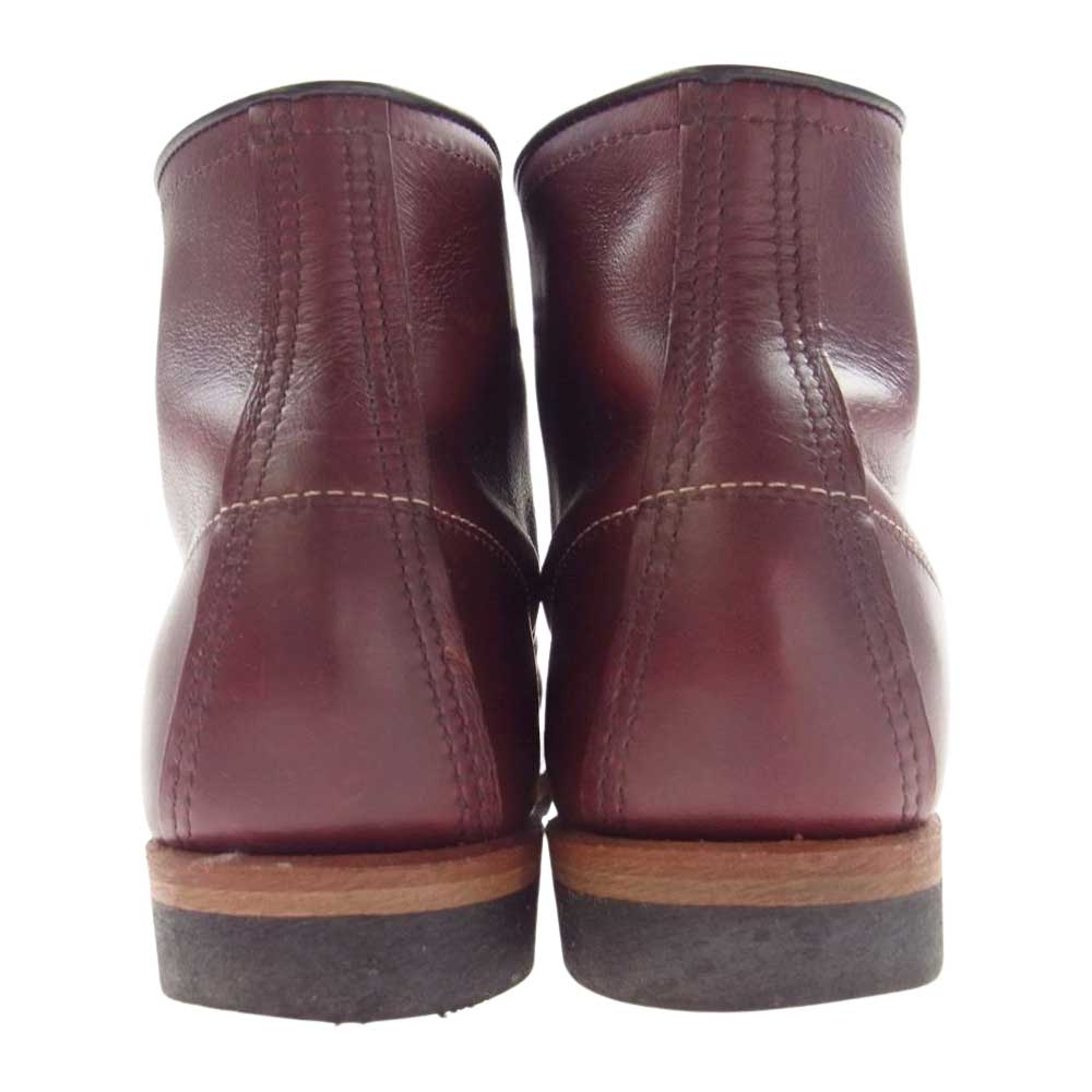 RED WING レッドウィング 9011 刺繍羽タグ BECKMAN BOOTS ベックマン ワークブーツ ブラックチェリー 26.0cm【中古】