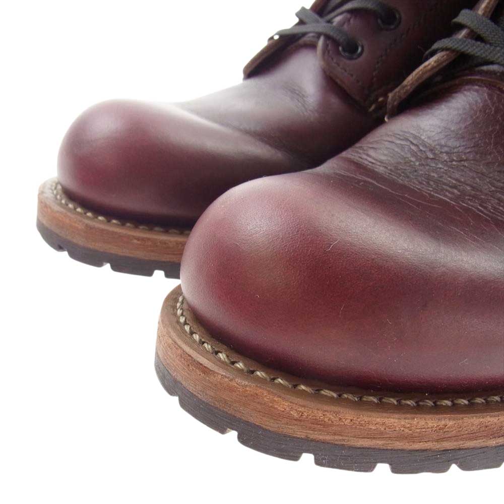 RED WING レッドウィング 9011 刺繍羽タグ BECKMAN BOOTS ベックマン ワークブーツ ブラックチェリー 26.0cm【中古】