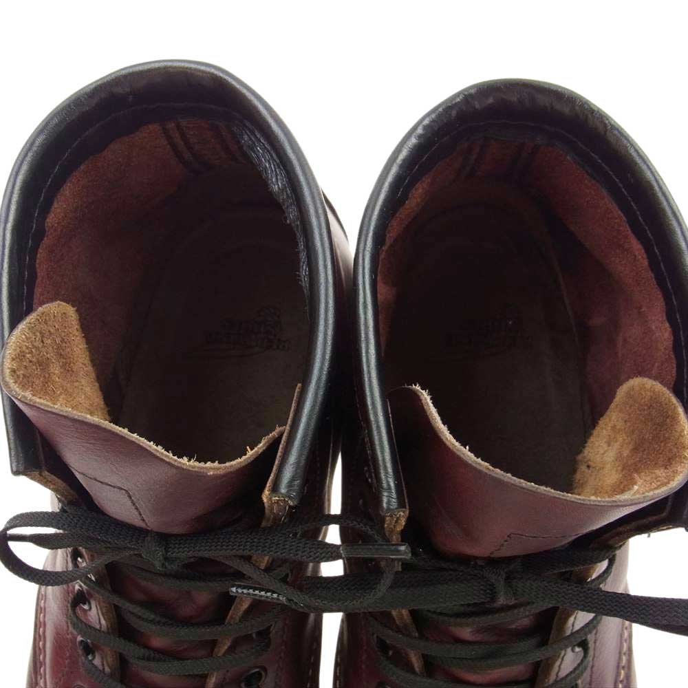 RED WING レッドウィング 9011 刺繍羽タグ BECKMAN BOOTS ベックマン ワークブーツ ブラックチェリー 26.0cm【中古】