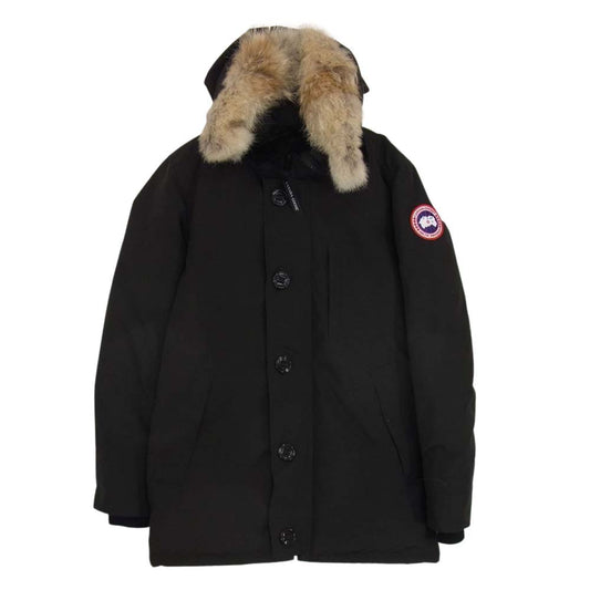 CANADA GOOSE カナダグース 3438JM 国内正規品 サザビーリーグ JASPER PARKA ファーフード付き ジャスパー パーカー ダウンジャケット ブラック系 S/P【中古】