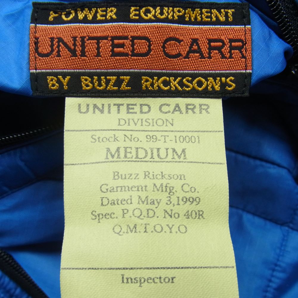 Buzz Rickson's バズリクソンズ M18862 UNITED CARR ユナイテッドカー リバーシブル ジャケット ブルー系 グレー系 M【中古】